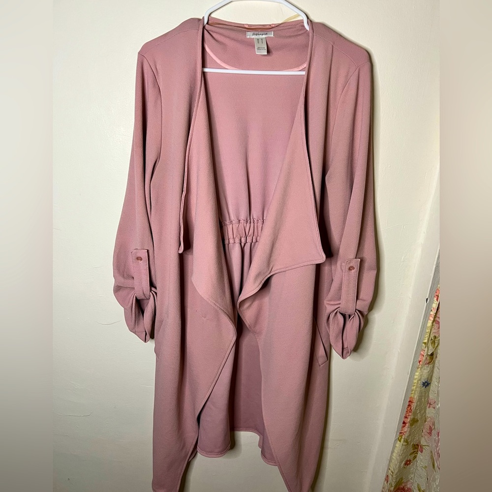Rose Pink Oversized Cardigan, Size M